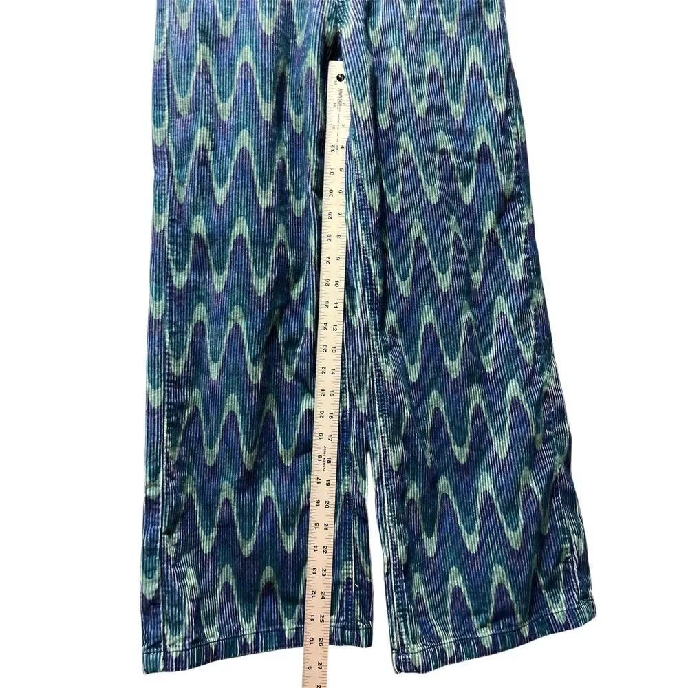 BDG Urban Outfitters High And Wide Corduroy Pants Size 26 Blue Wave Women's - Picture 8 of 10